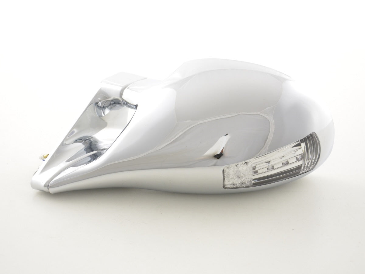 Außenspiegel Sportspiegel Set N-Look manuell verstellbar mit kleinem Blinker chrom Linkslenker Außenspiegel Sportspiegel Set N-Look manuell verstellbar mit kleinem Blinker chrom Linkslenker
